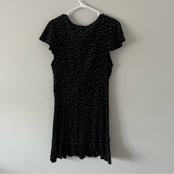 AE Black and White Pokka Dot Wrap Dress - Picture 2 of 3
